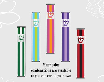 Custom Acrylic Mezuzah – Personalized Judaica Gift, Choice of Colors