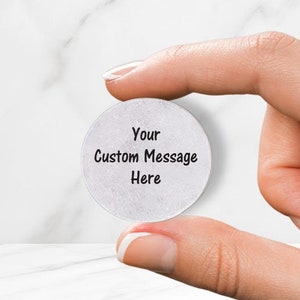 Custom Stone - Personalized Stone with Printed Word, Message or Image - Custom Rock - Personalized Stone - 2 Size Choices