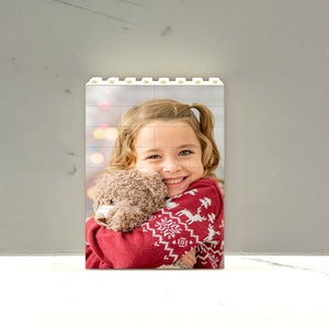 Custom Photo Brick Puzzle made from Lego Compatible Bricks, Personalized Building Blocks Puzzle, Unique photo gift idea