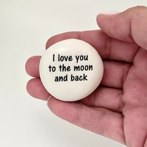 Custom Pocket Stone - Personalized Handcrafted Stone with the Wording of your choice - Custom Rock - Personalized Rock - Custom Gift Stone