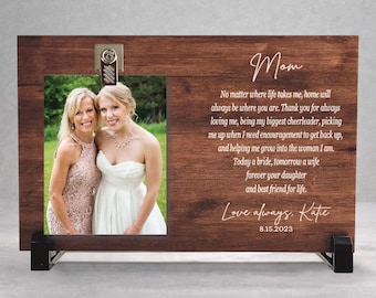 Mother of the Bride Gift from Bride, Wedding Gift Mom, Mother of the Bride Picture Frame, Mother of the Bride Gift Poem, Background Choice