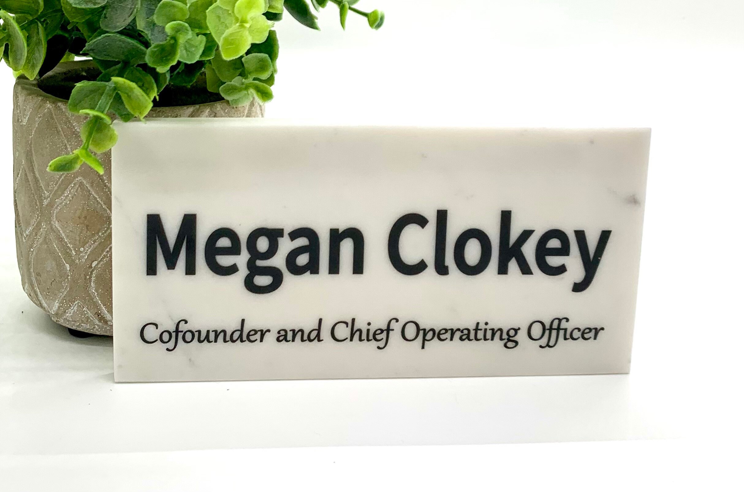 Personalized Marble Desk Name Plate Marble Stone Desktop Etsy