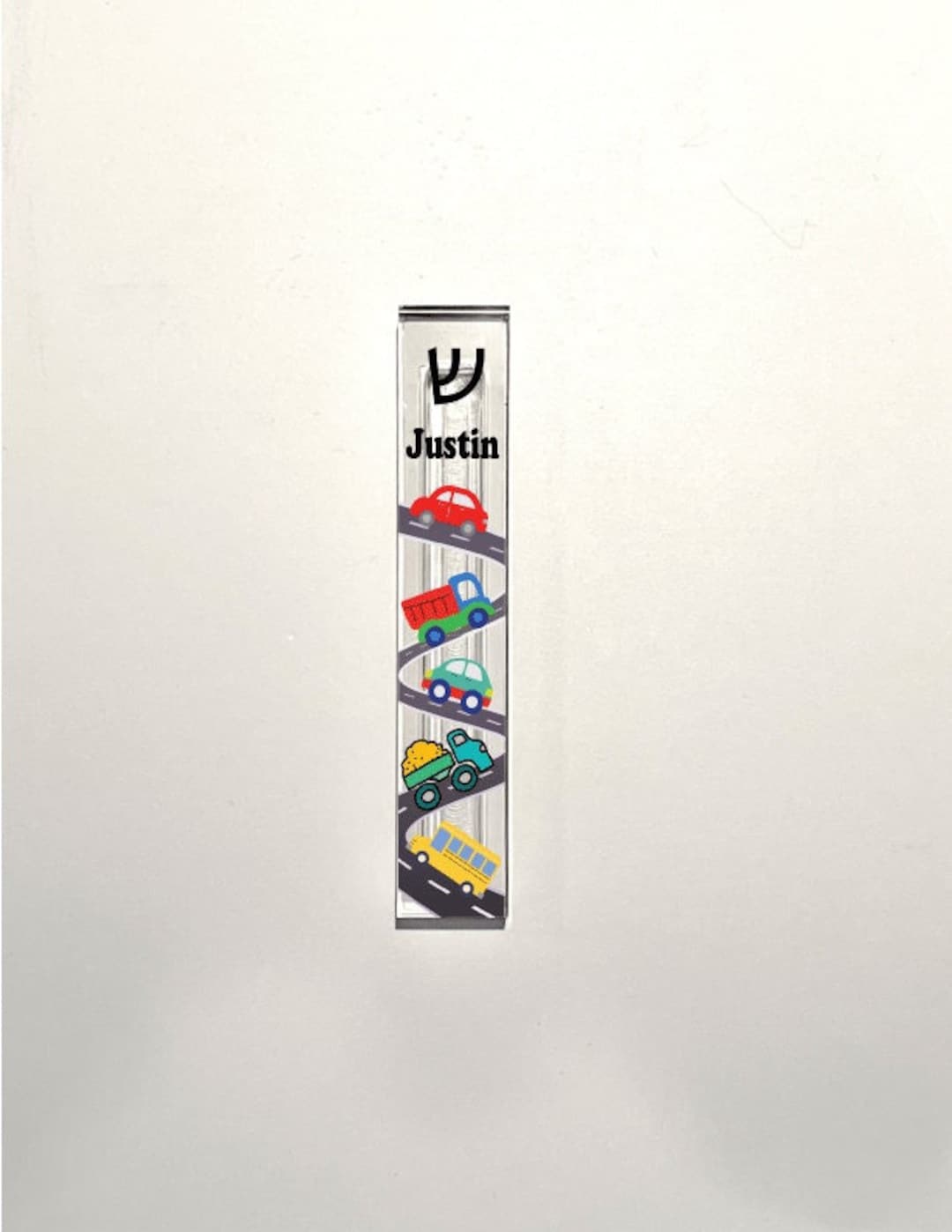 Personalized Mezuzah Boys Room Acrylic Mezuzah Modern Mezuzah