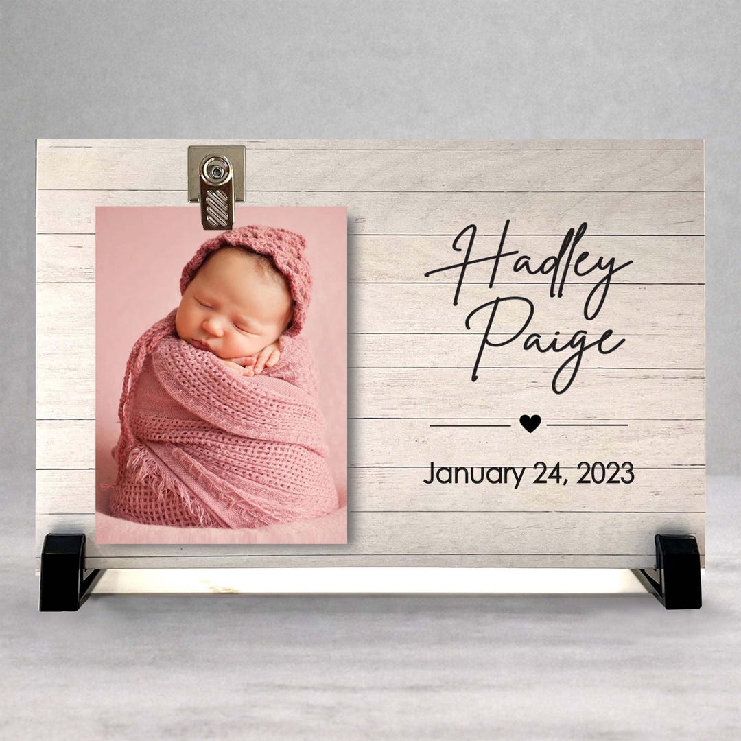 Personalized Baby Picture Frame | Birth Announcement Frame | Newborn ...