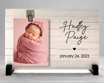 Personalized Baby Picture Frame | Birth Announcement Frame | Newborn Picture Frame | Picture Frame for New Parents | New Baby Gift | Nursery