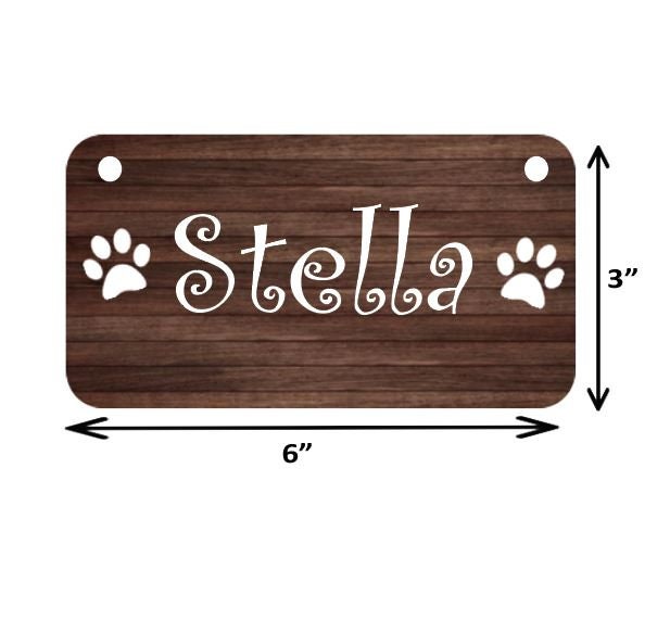 3 X 6 Dog Crate Name Sign Aluminum Sign for Etsy