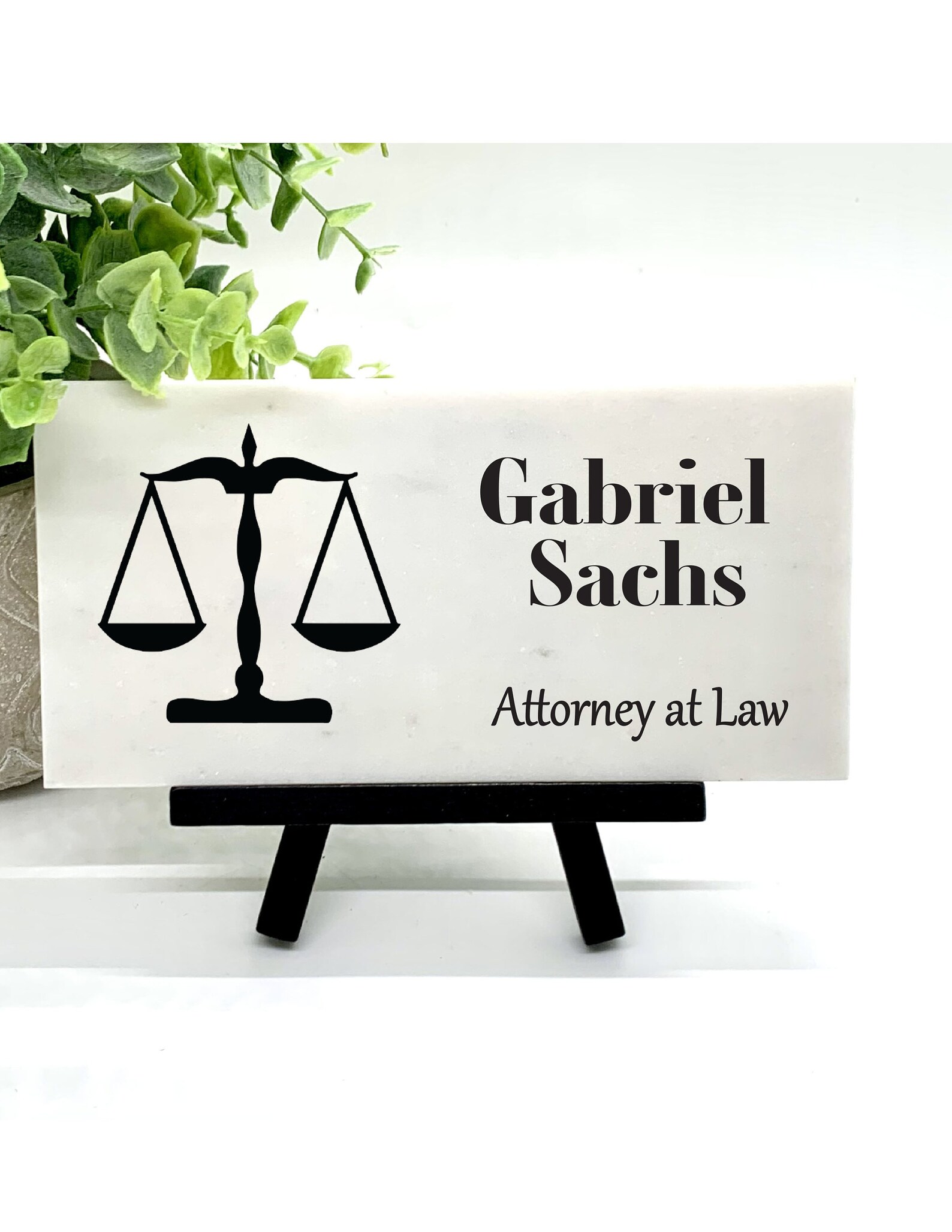 Attorney Desk Sign Lawyer / Attorney Name Plate Marble Etsy