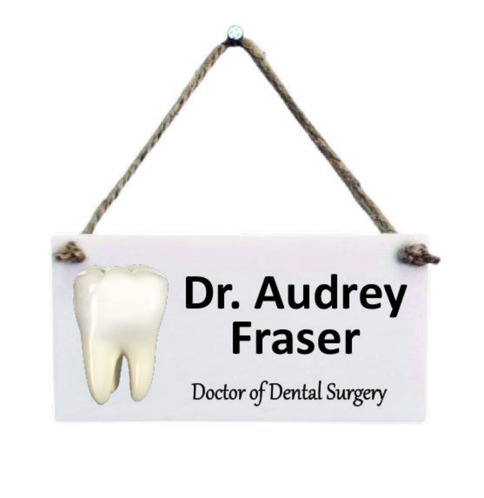 Dentist Desk Sign DDS DDM Name Plate Marble Stone Desktop Etsy