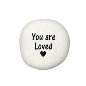You are Loved - Pocket Rock - Trinket - Worry Stone - Keepsake - Encouragement - Anxiety gift - Mental Health - Inspiration - Small Gift