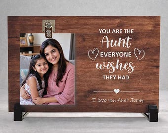 Personalized Wood Clip Photo Frame: "You Are The [Title] Everyone Wishes They Had"