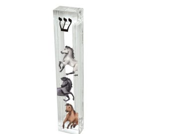 Horse Mezuzah – Personalized Equestrian Judaica New Home Gift