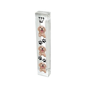 Personalized Mezuzah with your Pets&#39; Photo - Acrylic Mezuzah - Custom  Mezuzah - Personalized Judaica Gift -Pet Image Mezuzah - Dog Mezuzah