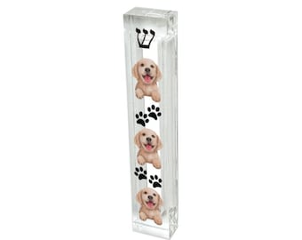 Personalized Mezuzah with your Pets' Photo - Custom Acrylic Dog Judaica Gift
