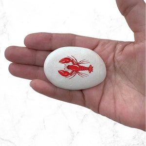 Lobster Stone - Pocket Stone - Lobster Trinket - Handcrafted stone - Friend Gift - You&#39;re my lobster - Little Gift - Lobster Lover Gift