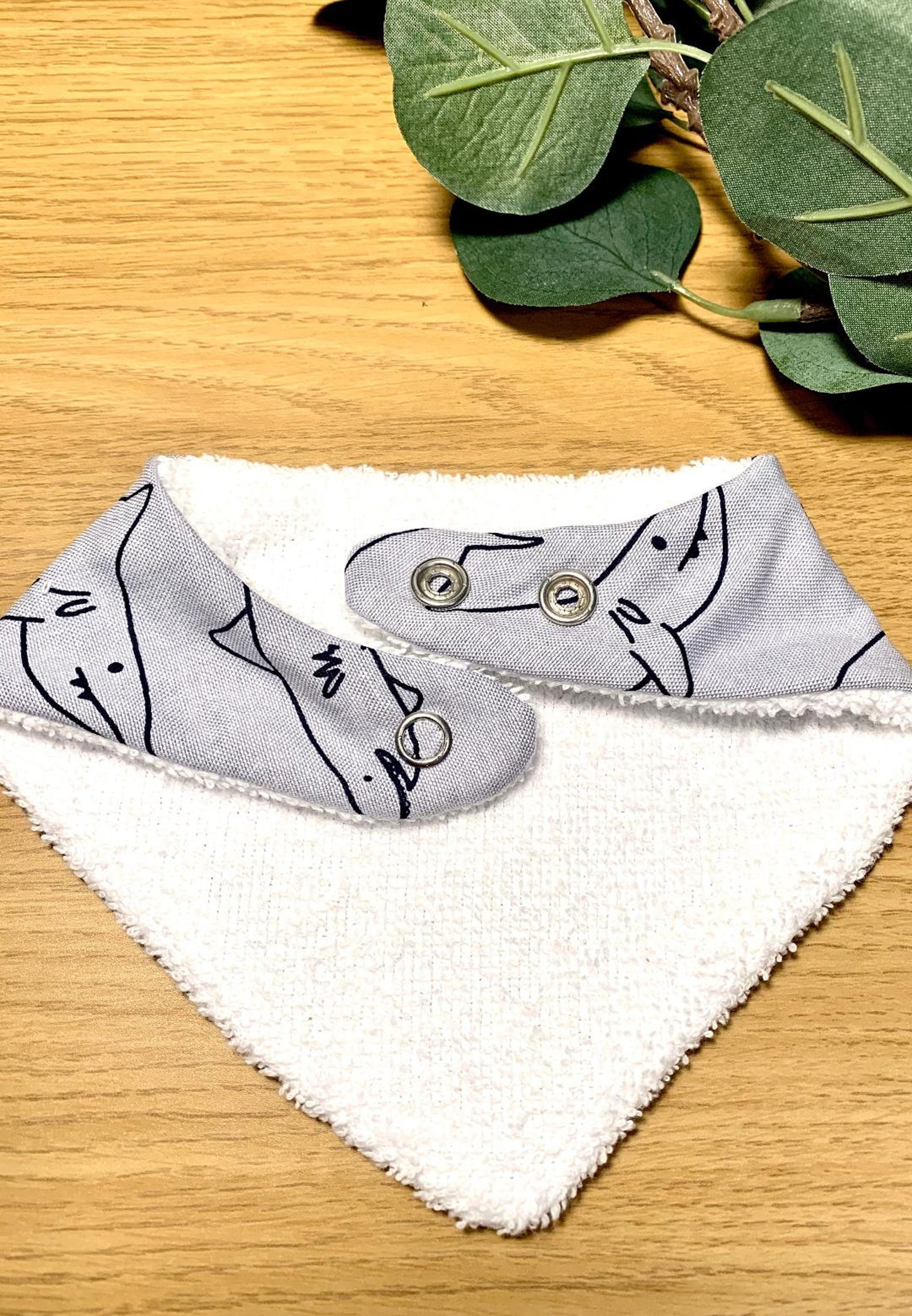 Bandana style bibs set of three personalised rabbits llamas Etsy