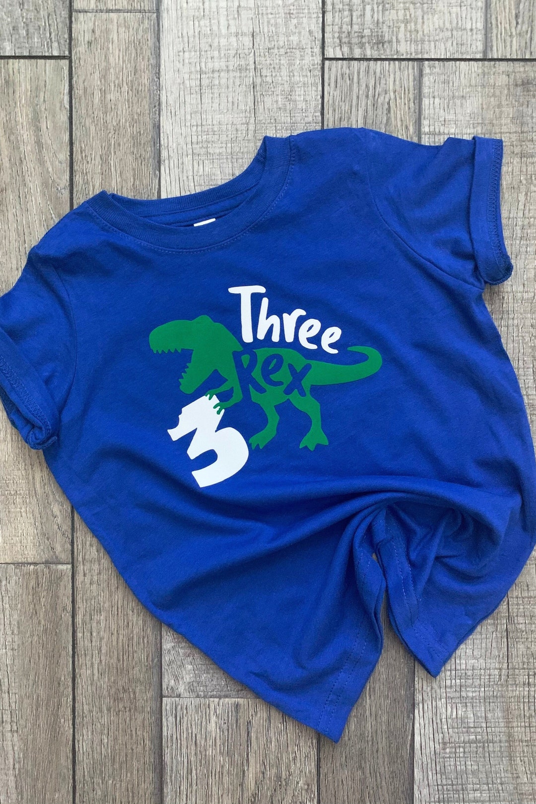 Chemise Anniversaire DINO Pour Bébé Garçon 1 An - T-shirt 100% Coton 9-12 Mois Bleu - Cadeau 1er Anniversaire