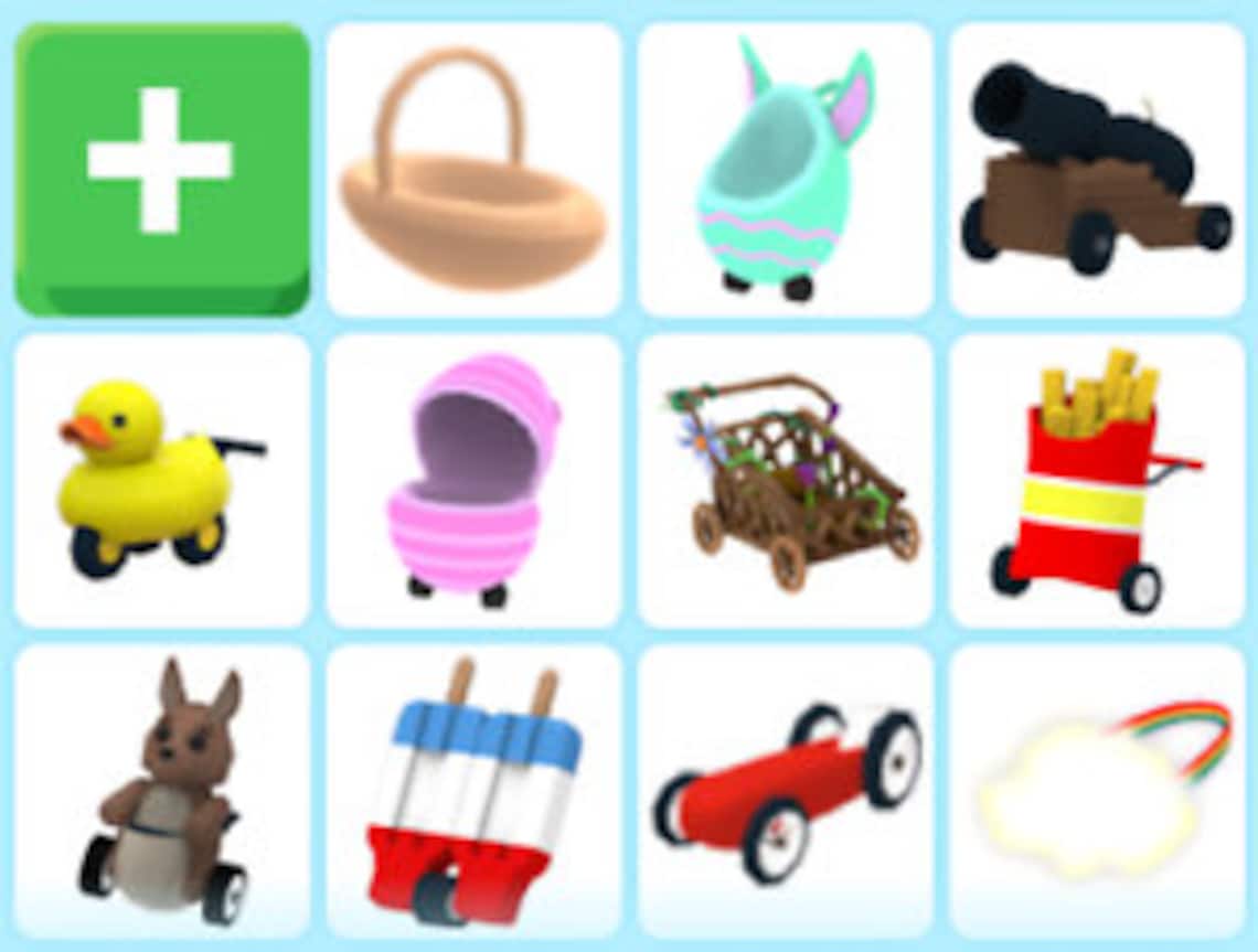 Adopt Me Strollers MANY TO CHOOSE Etsy