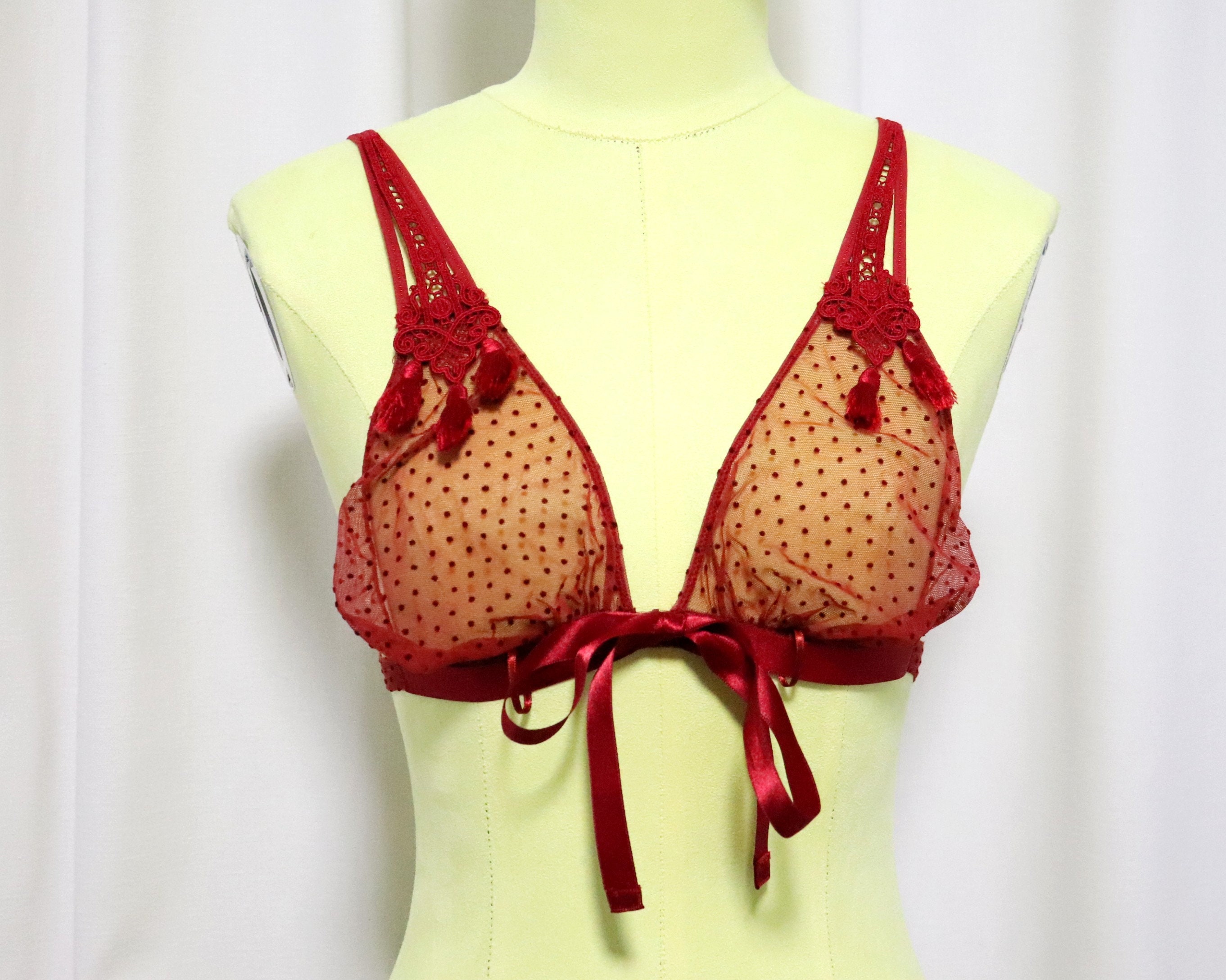 Handmade Red Bra,plus Plus Size,huge Size,big Silicon,custom Bra