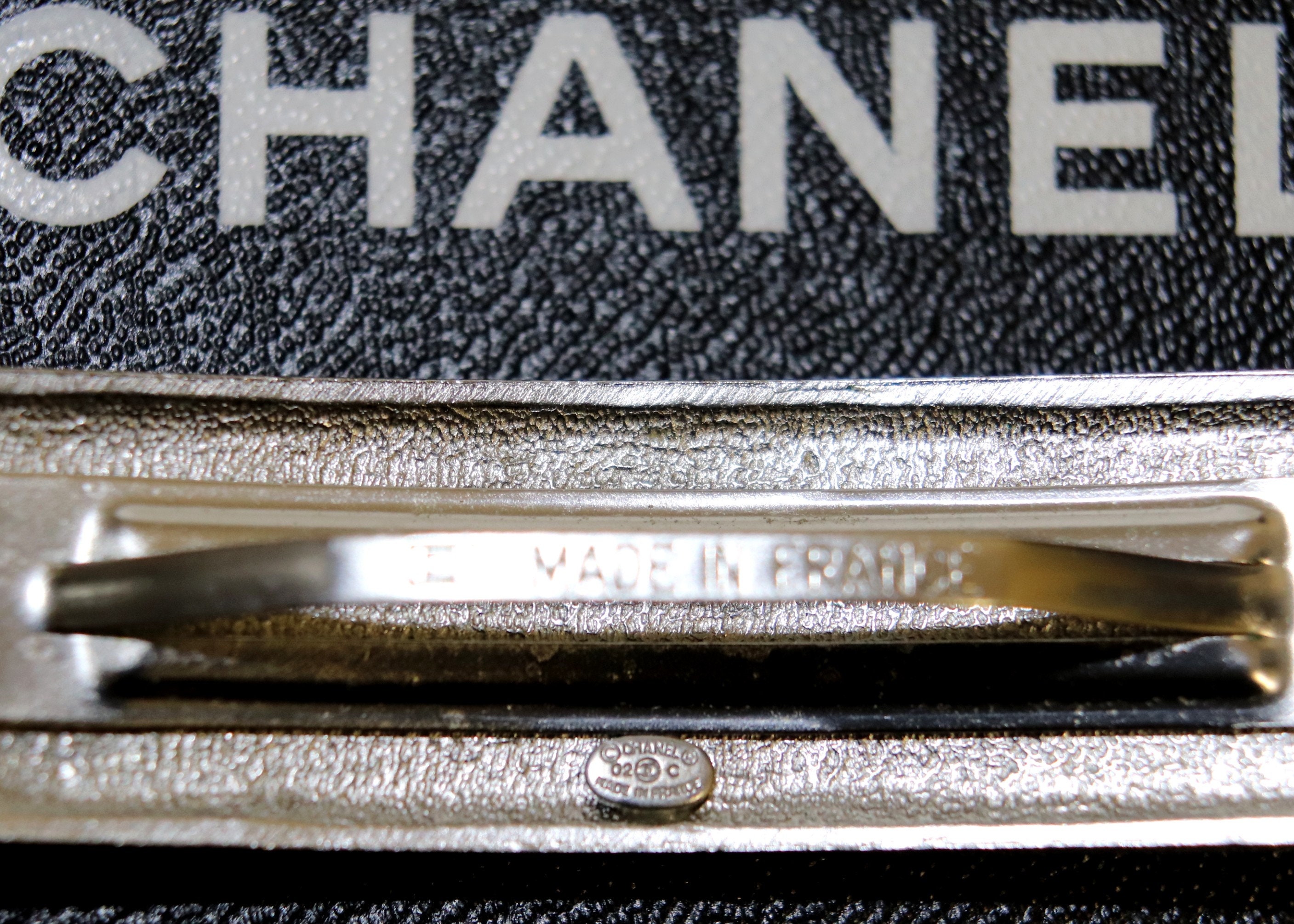 CHANEL Barrette Hair Clip Authentic Vintage Chanel COCO Mark 
