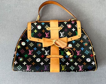 LOUIS VUITTON Takashi Murakami Monogram Multicolor Sac Retro with bow I Love You Top Handle bag 2003 made in Spain, collectible item