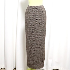 CHANEL 1998A Jupe en tweed | Authentique jupe longue en laine Chanel 98 A vintage Entièrement doublée | Boutique Chanel fabriquée en France
