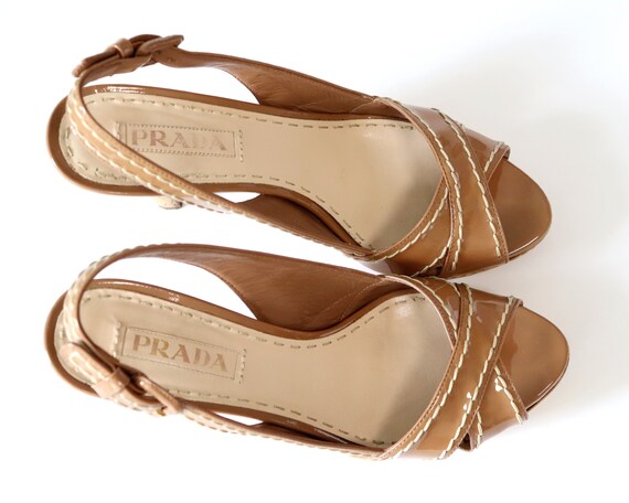 PRADA Cork Sandals |Authentic Vintage Prada High … - image 3