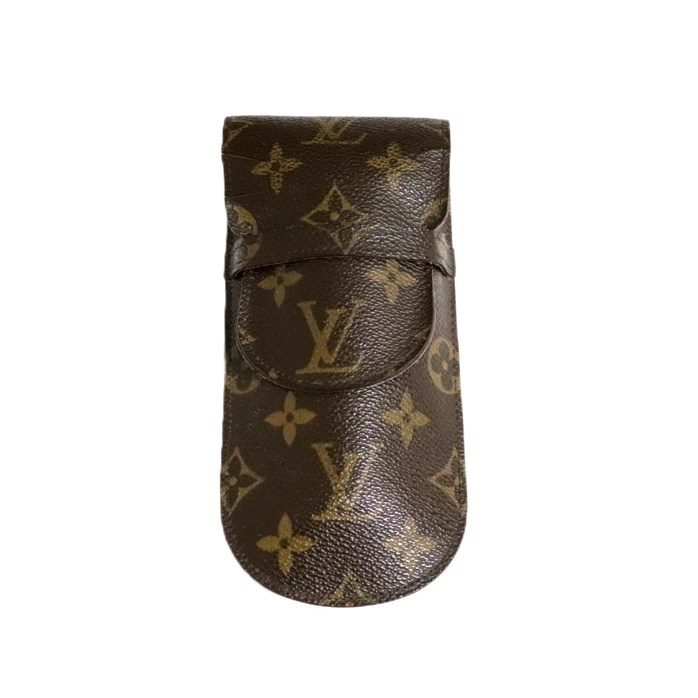 Auth LOUIS VUITTON Monogram Etui Lunettes Glasses Case 