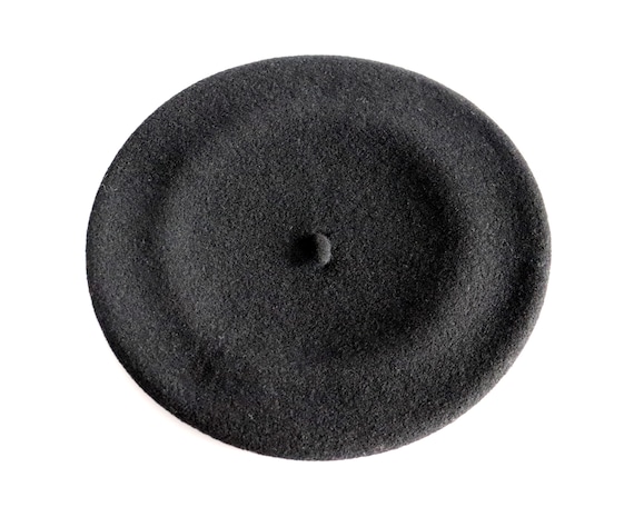 French Beret Men Women New | Parisienne Black Woo