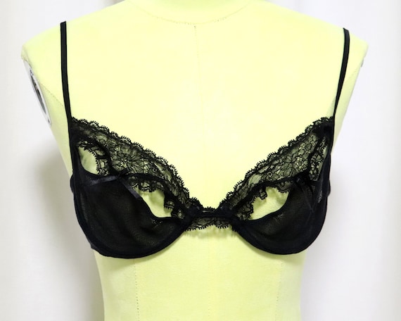 New LA PERLA Black Label Bra Authentic Vintage La Perla Soft Tule Bra With  Bows and Lace Size 3 Made in Italy -  Canada