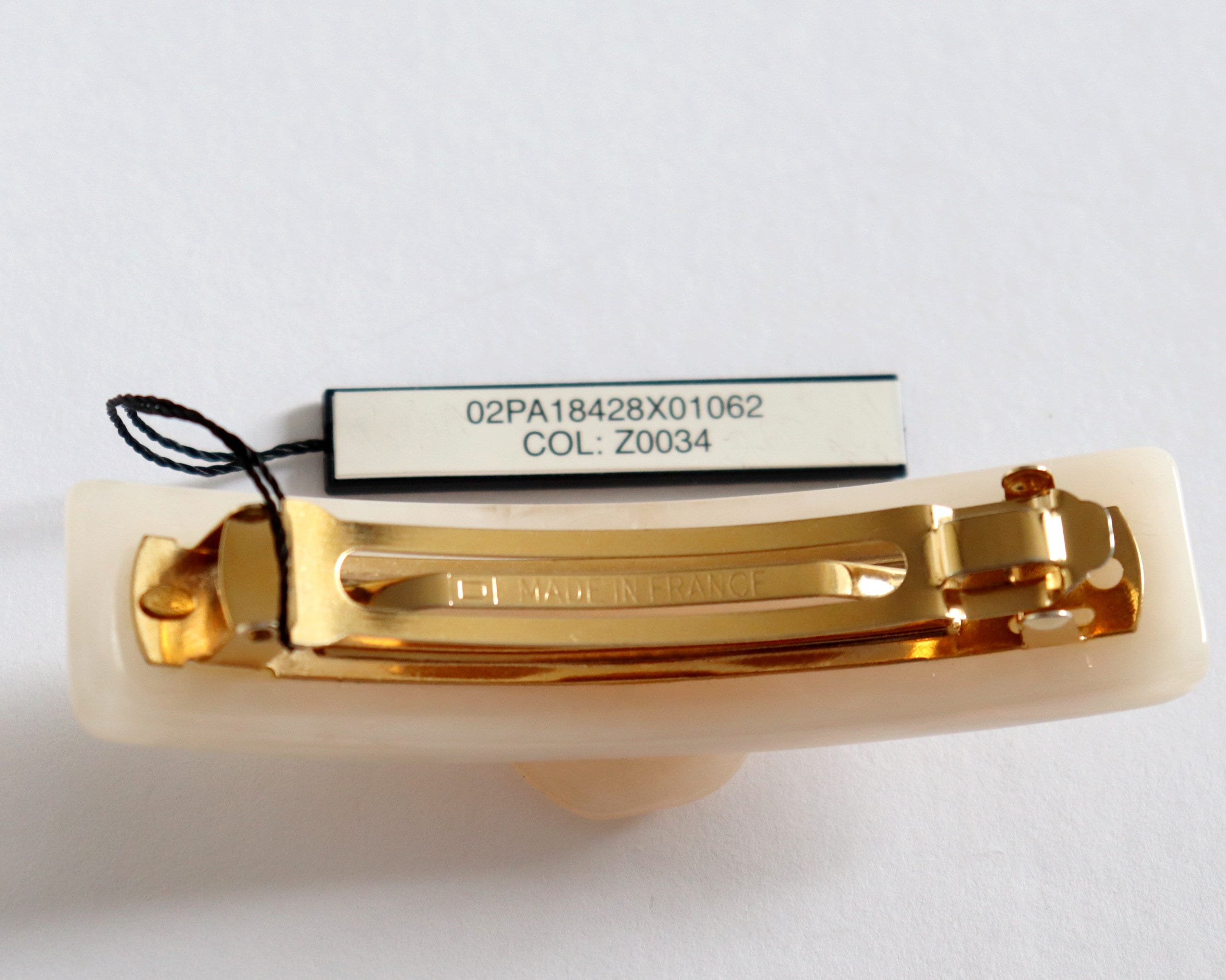CHANEL Hair Barrette 98A | Auth Vintage Chanel Marble Camellia