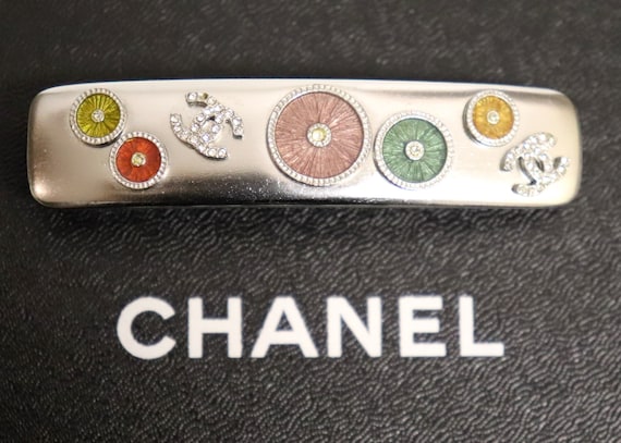 Buy CHANEL Barrette Hair Clip Authentic Vintage Chanel COCO Mark Online in  India 