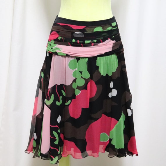 Vintage KENZO Silk Skirt | Authentic Kenzo Knee L… - image 6