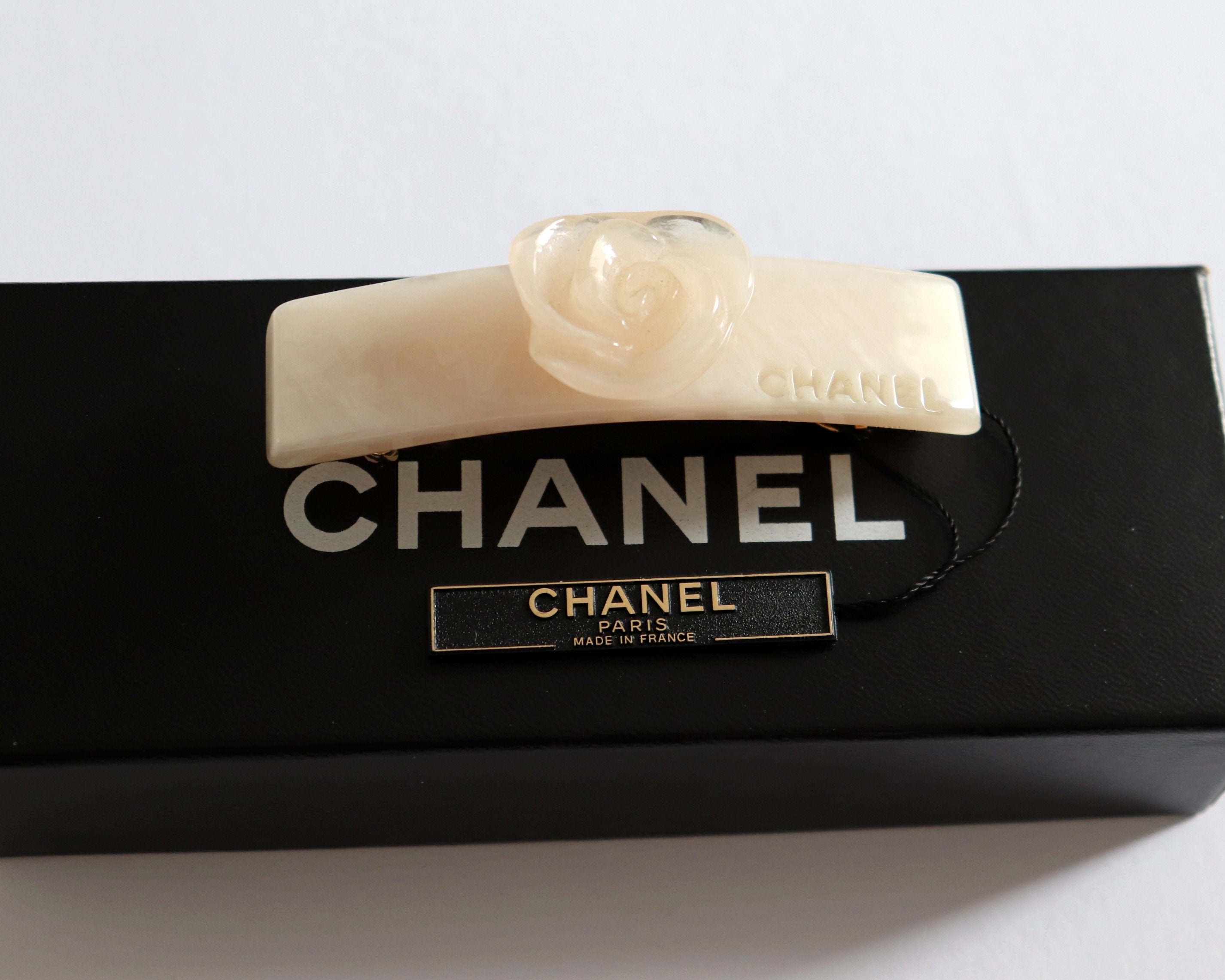 CHANEL Hair Barrette 98A | Auth Vintage Chanel Marble 