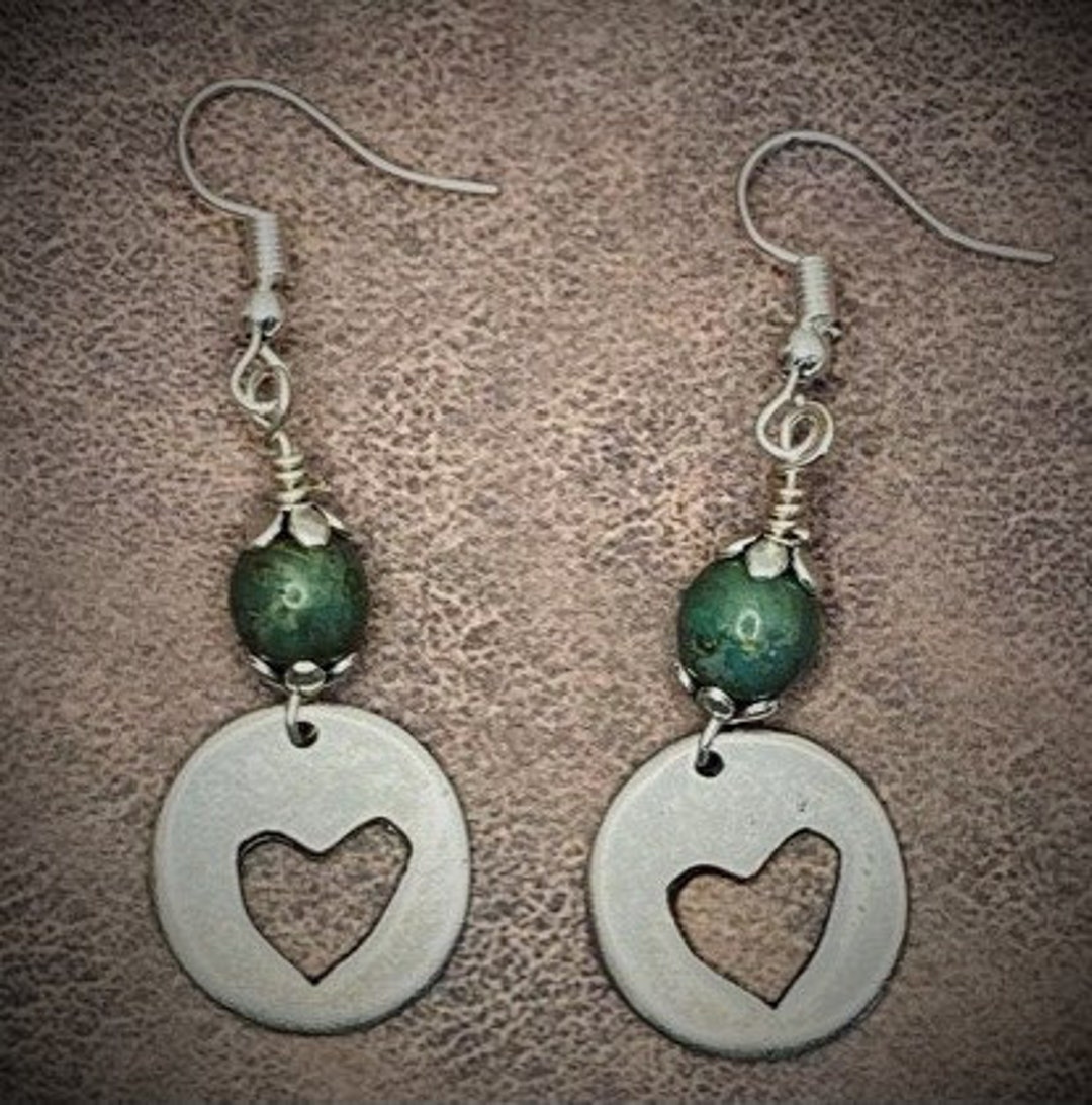 Boucles D'oreilles En Argent Petit Coeur