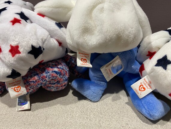Gloryusaamericalibearty Ty Beanie Babies W Hang Tags Etsy