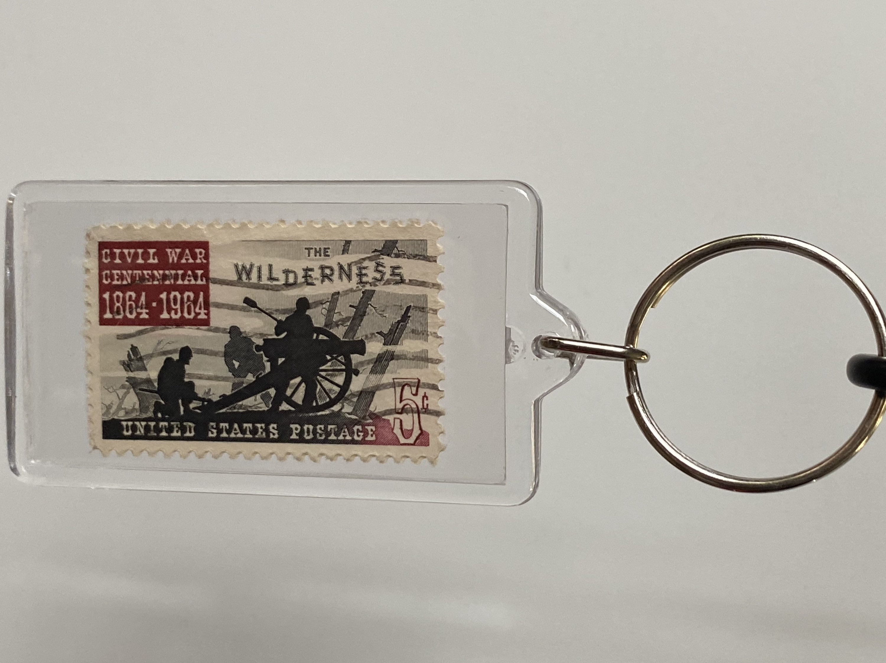 Misc DoubleSided Postage Stamp Keychain Etsy