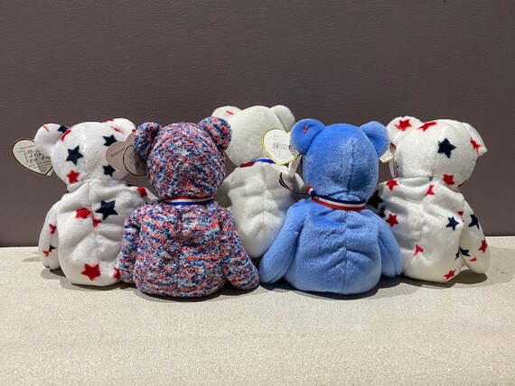 Gloryusaamericalibearty Ty Beanie Babies W Hang Tags Etsy
