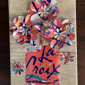 La Croix Can Flower Pot Art: Upcycled Gardener Gift