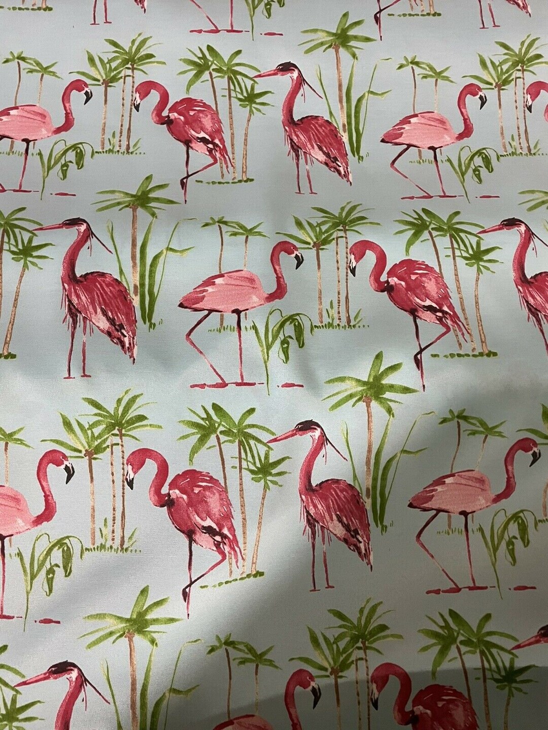 Water Repellent Outdoor Fabric by the Yard Berkshire Flamingo Etsy