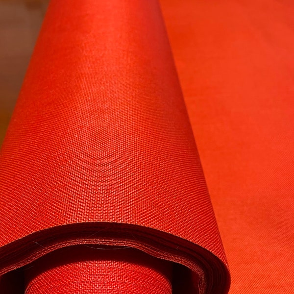 500D Orange Coated Nylon Cordura Fabric By The Yard - Nylon Outdoor Fabric - 60”W