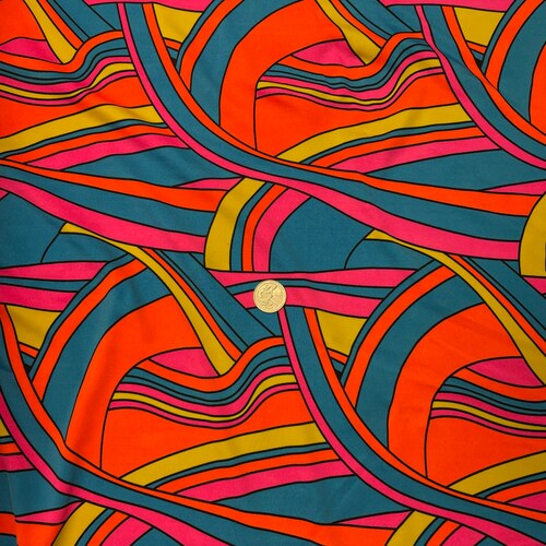 Nylon Spandex Fabric by the Yard Pucci Print Dancewear Etsy