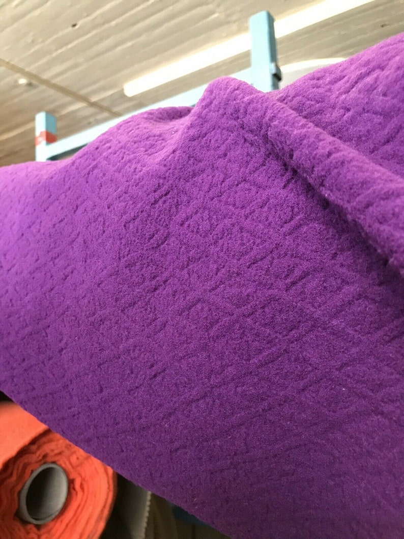 Polartec Jacquard Polar Fleece Purple By The Yard Etsy