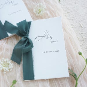 Libros de votos personalizados, libros de votos matrimoniales, libros de votos para él y para ella, libros de votos matrimoniales minimalistas, juego de 2, regalo para despedida de soltera, recuerdos de boda