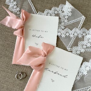 Personalisierte Gelübde, Hochzeitsgelübde, Exquisites Liebesbrief-Set, Gastgeschenke, personalisierte Briefe an meinen Mann und meine Frau