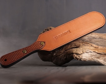 Leather Paddle, Cognac