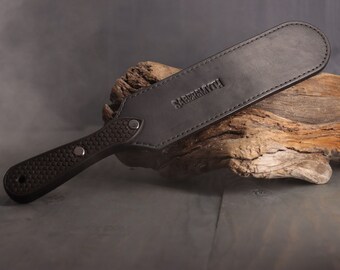 Leather Paddle, Black