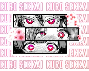 わいせつなグラフィックのマンガの目ステッカー / 美的ベイパーウェアステッカー / アニメステッカー