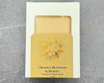 Orange Blossom Honey Bar Soap – Floral Citrus Shea Butter Bath Gift