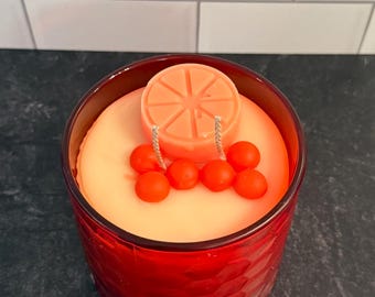Vela de soja con especias de arándano y naranja – 18 oz, 2 mechas