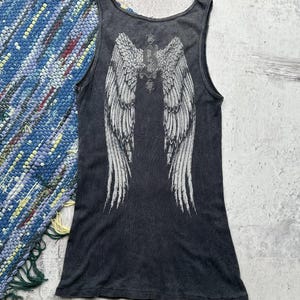 Vintage Ribbed Faded Tank Top Made in USA